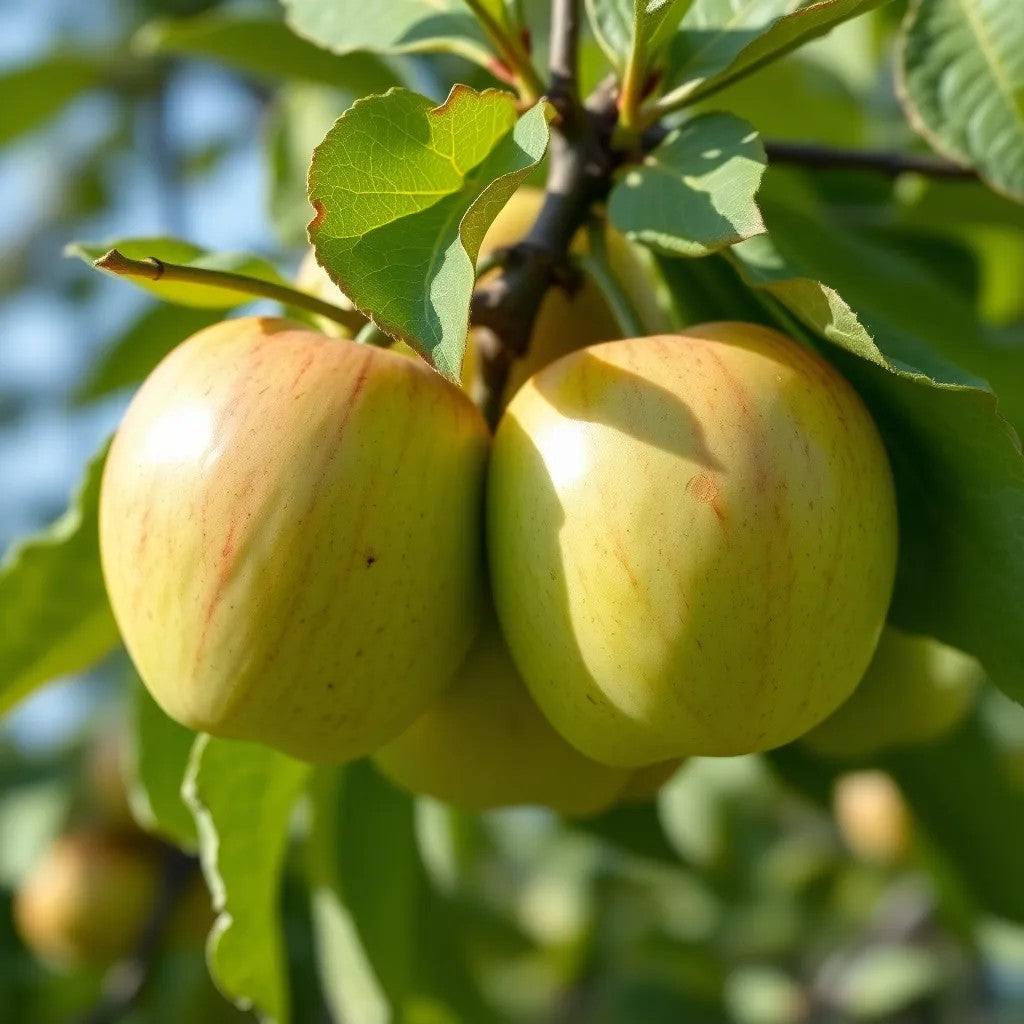 Apfel "Weißer Winterglockenapfel" - einjährige Obstpflanze ideal zur Säulen-Erziehung