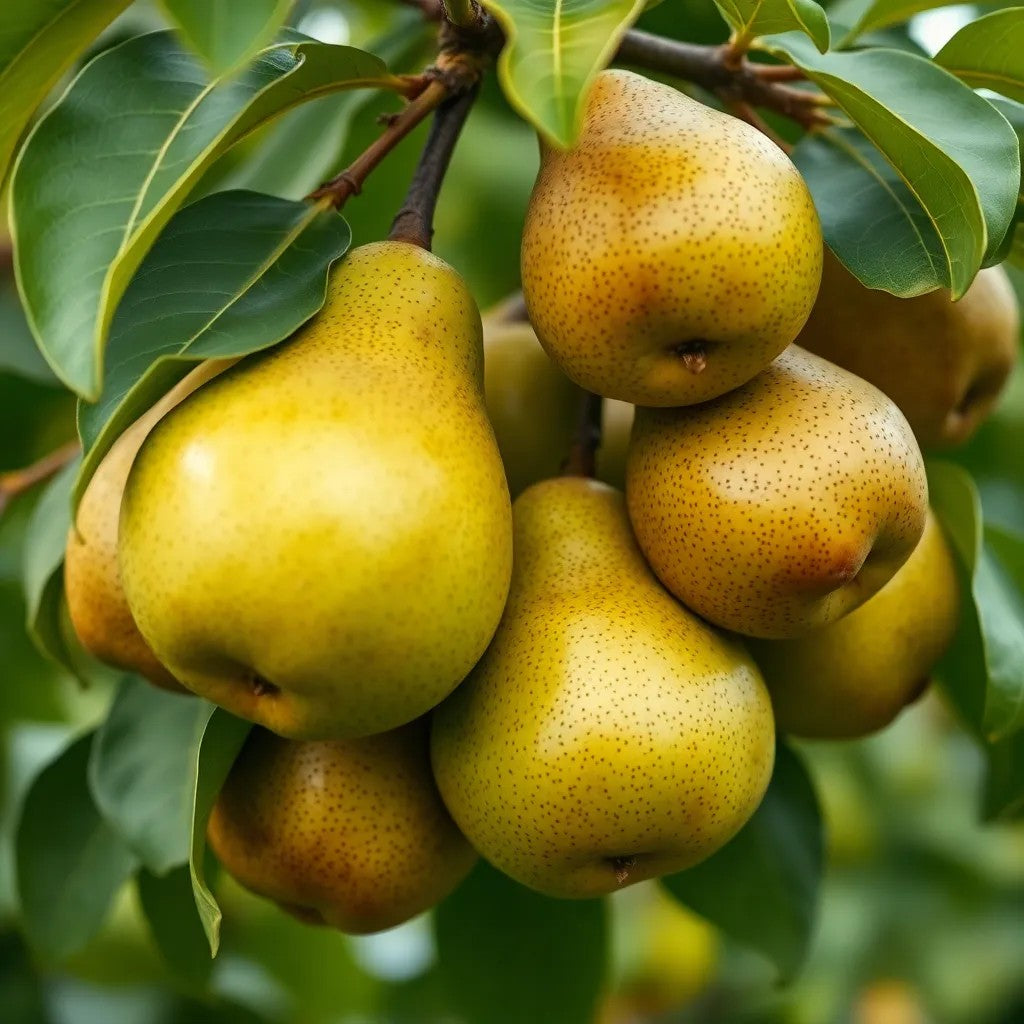 Birne "Champagnerbratbirne" - einjährige Obstpflanze ideal zur Säulen-Erziehung