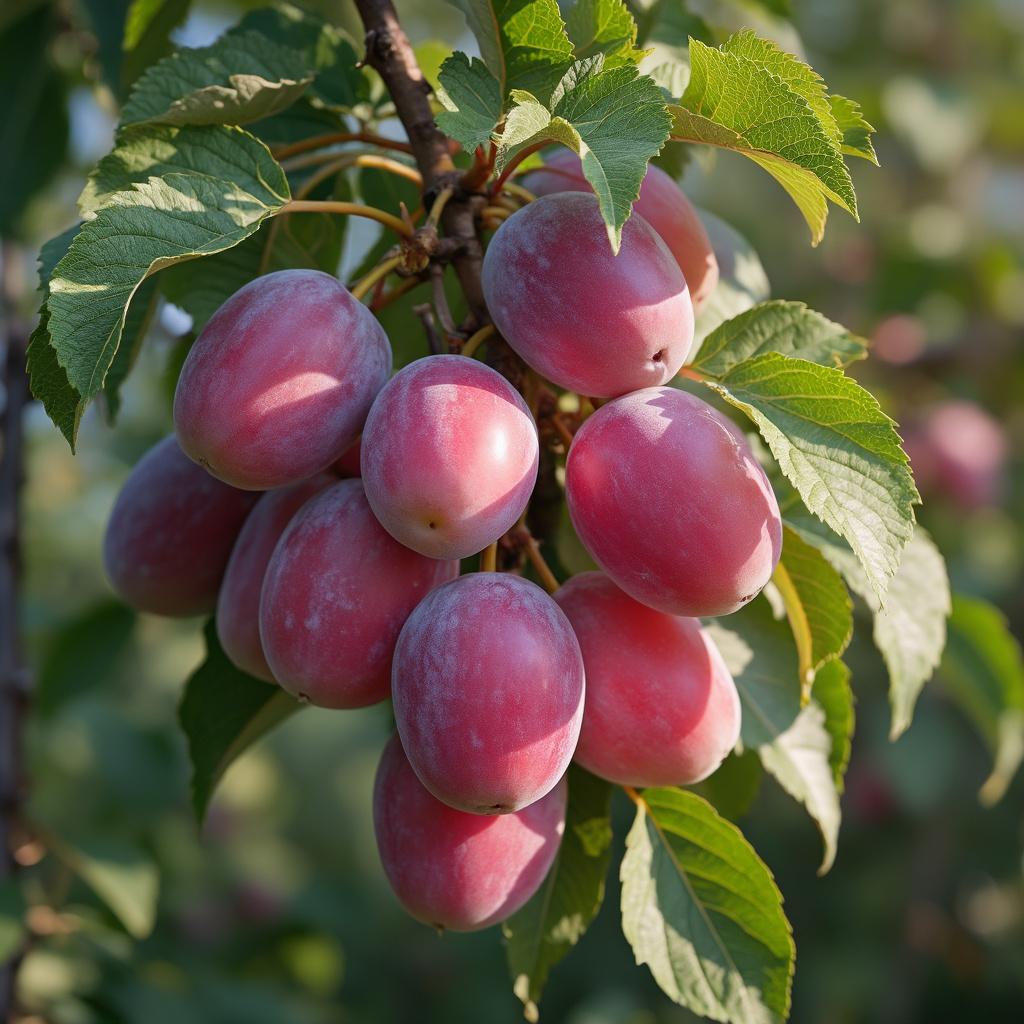 Pflaume "Königin Viktoria" - einjährige Obstpflanze ideal zur Säulen-Erziehung