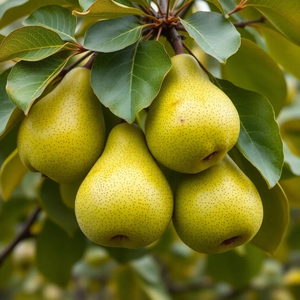 Birne "Champagnerbratbirne" - einjährige Obstpflanze ideal zur Säulen-Erziehung