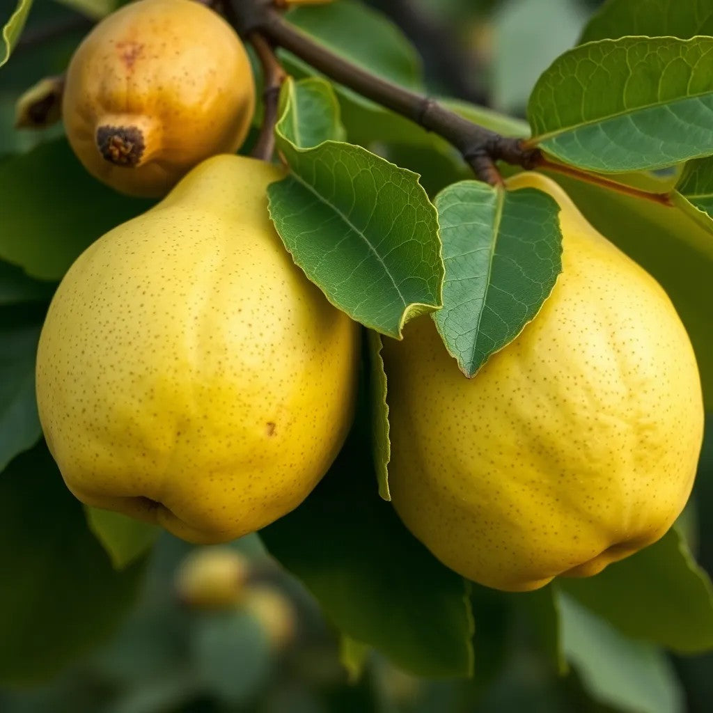 Quitte "Bereczki Birnenquitte" - einjährige Obstpflanze ideal zur Spalier-Erziehung