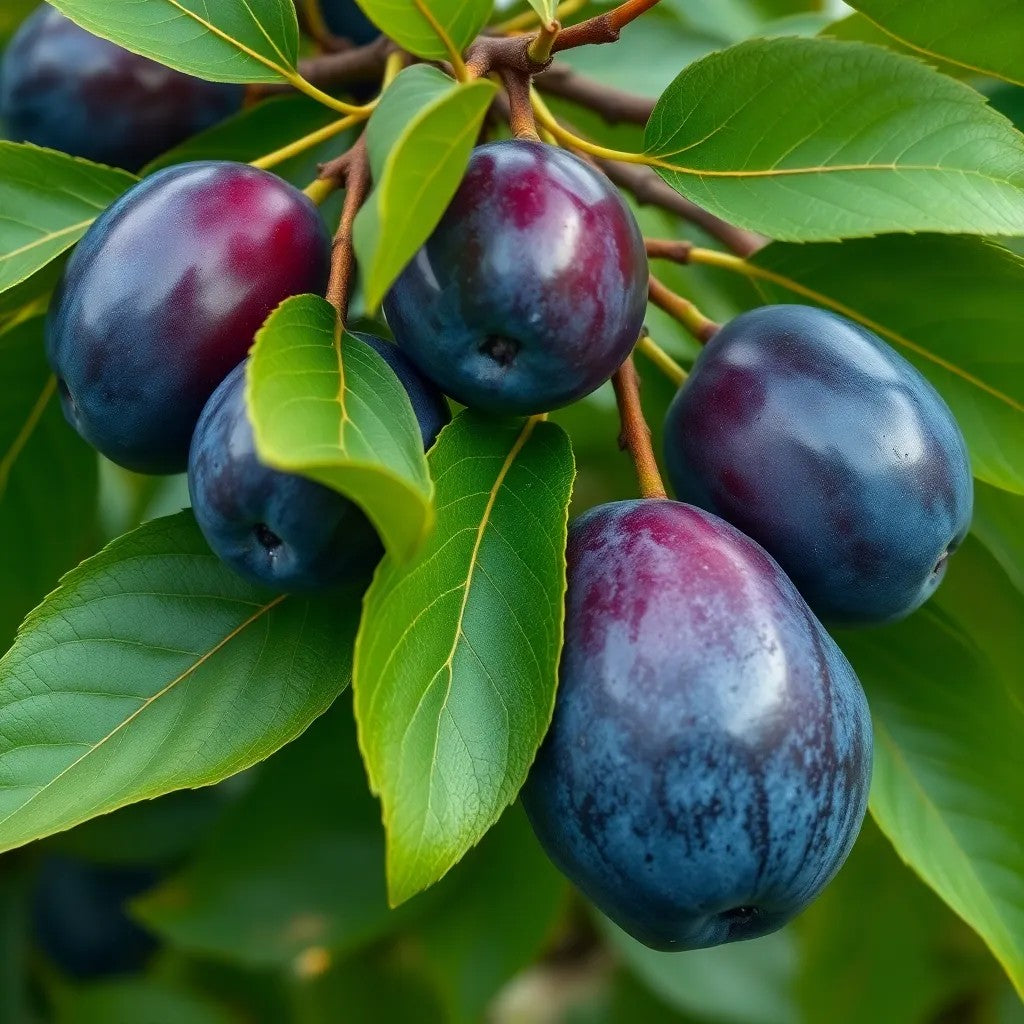Pflaume "President" - einjährige Obstpflanze ideal zur Säulen-Erziehung