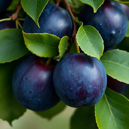 Zwetschge "Wangenheimer Frühzwetsche" - einjährige Obstpflanze ideal zur Spalier-Erziehung