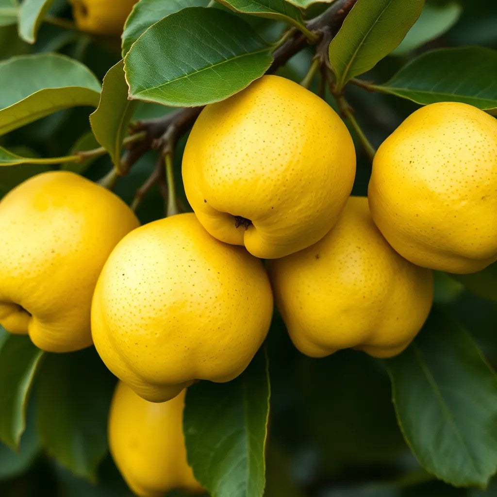 Quitte "Konstantinopeler Apfelquitte" - einjährige Obstpflanze ideal zur Spalier-Erziehung