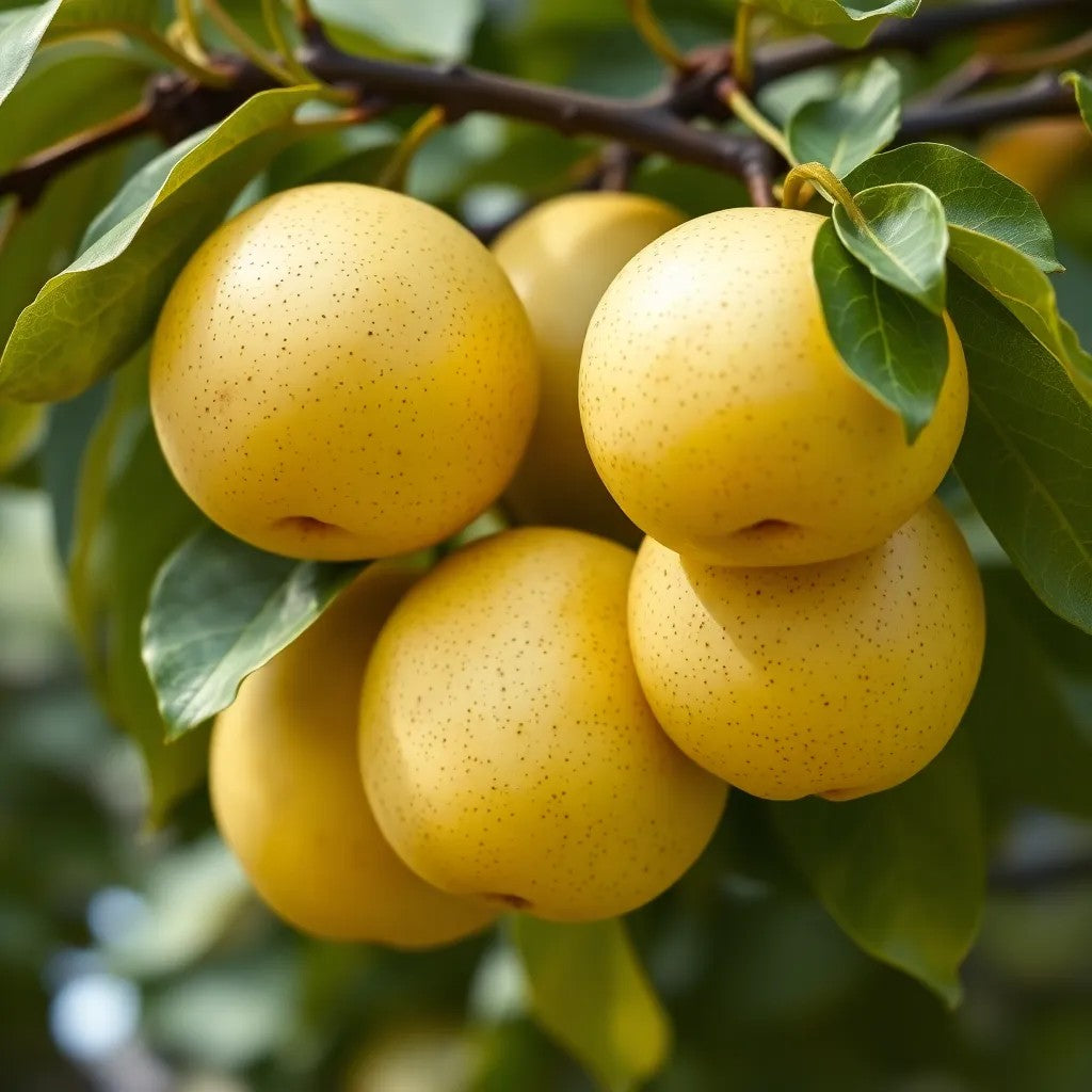 Nashi Birne "Nijisseiki" - einjährige Obstpflanze ideal zur Säulen-Erziehung